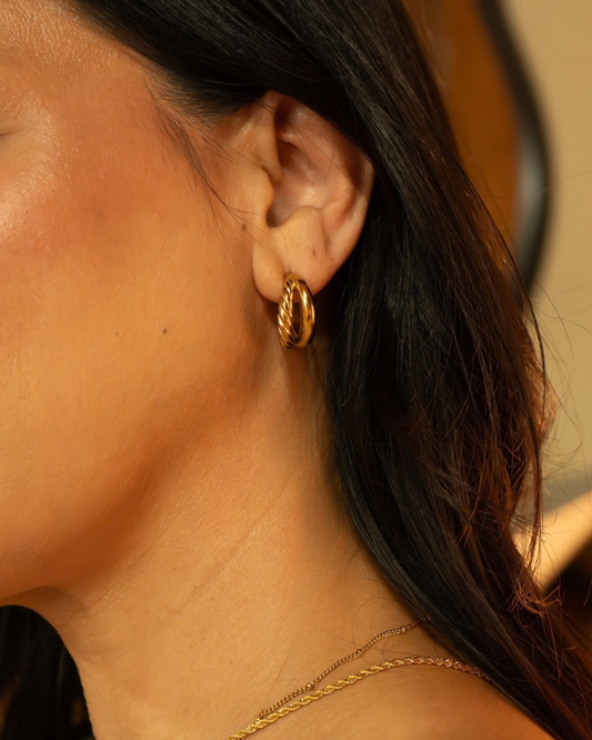 Rope & Gold Hoops