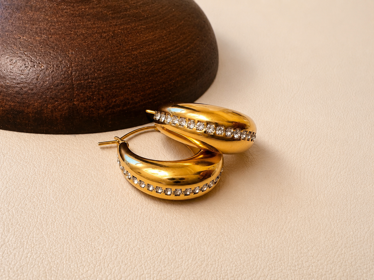 Ella Zirconia Hoops