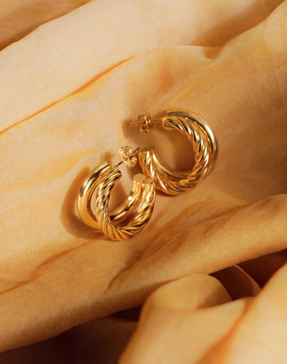 Rope & Gold Hoops