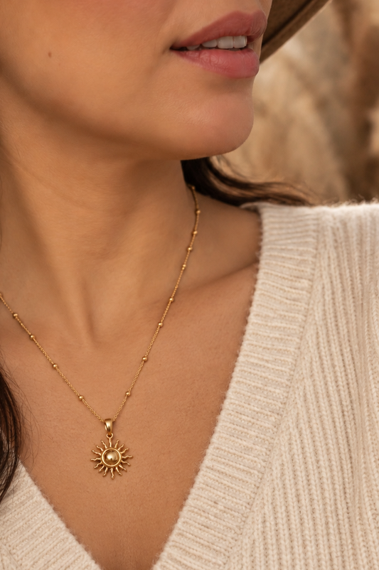 September Sun Pendant Necklace